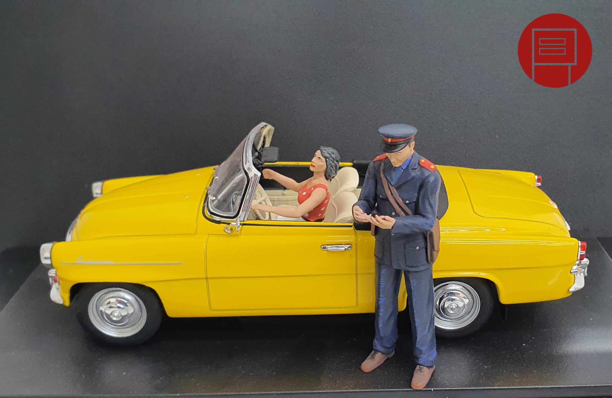 3D tisk figurky-Dioráma řidička + kontrola