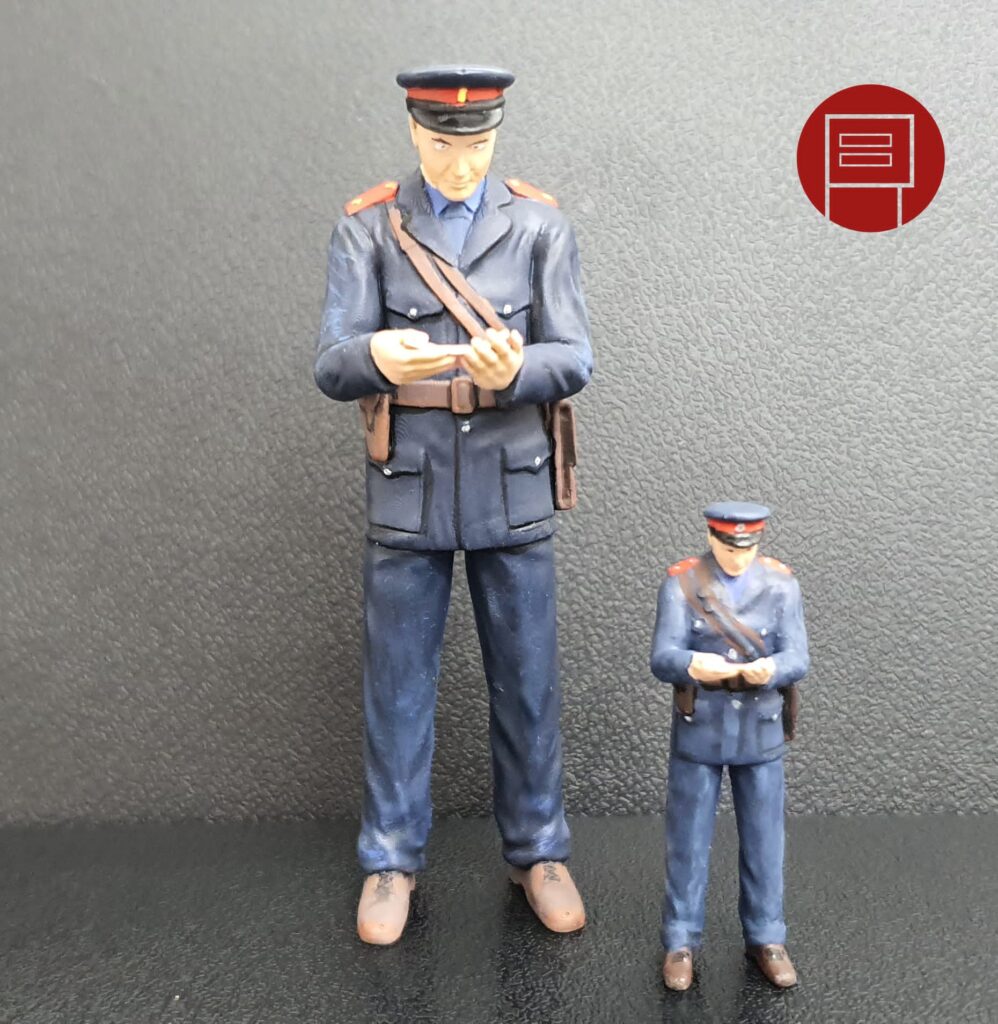 Figurky policejní kontroly, ručně malované